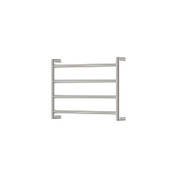 Kaya Round Heated Towel Rail Brushed Nickel